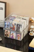 アクリル製透明収納ボックス【ふた付き・防湿・アニメグッズ用・ホコリ防止】