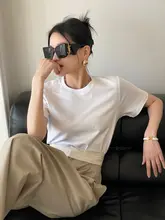 快適で着心地の良い綿100%丸首短袖Tシャツ【シンプルデザイン・女性用・夏用】