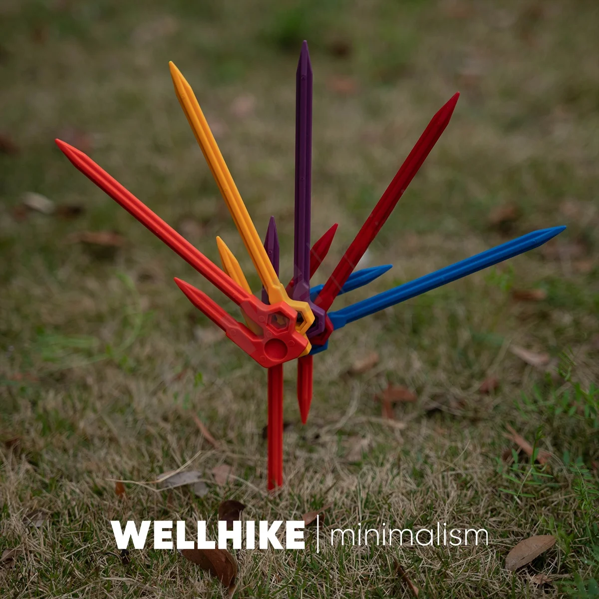WELLHIKE カラフルな積み木スタイル地釘：キャンプ用軽量耐久型の設置実用性解析