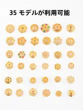 24K真金製 四葉クローバーデザイン ビーズアクセサリー【DIY用・純銀花托付き・パールブレスレット】【セットアップ対応】