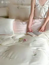 100S天丝長絨綿ベッドリネン4点セット【春夏用・高級感・シンプルデザイン】