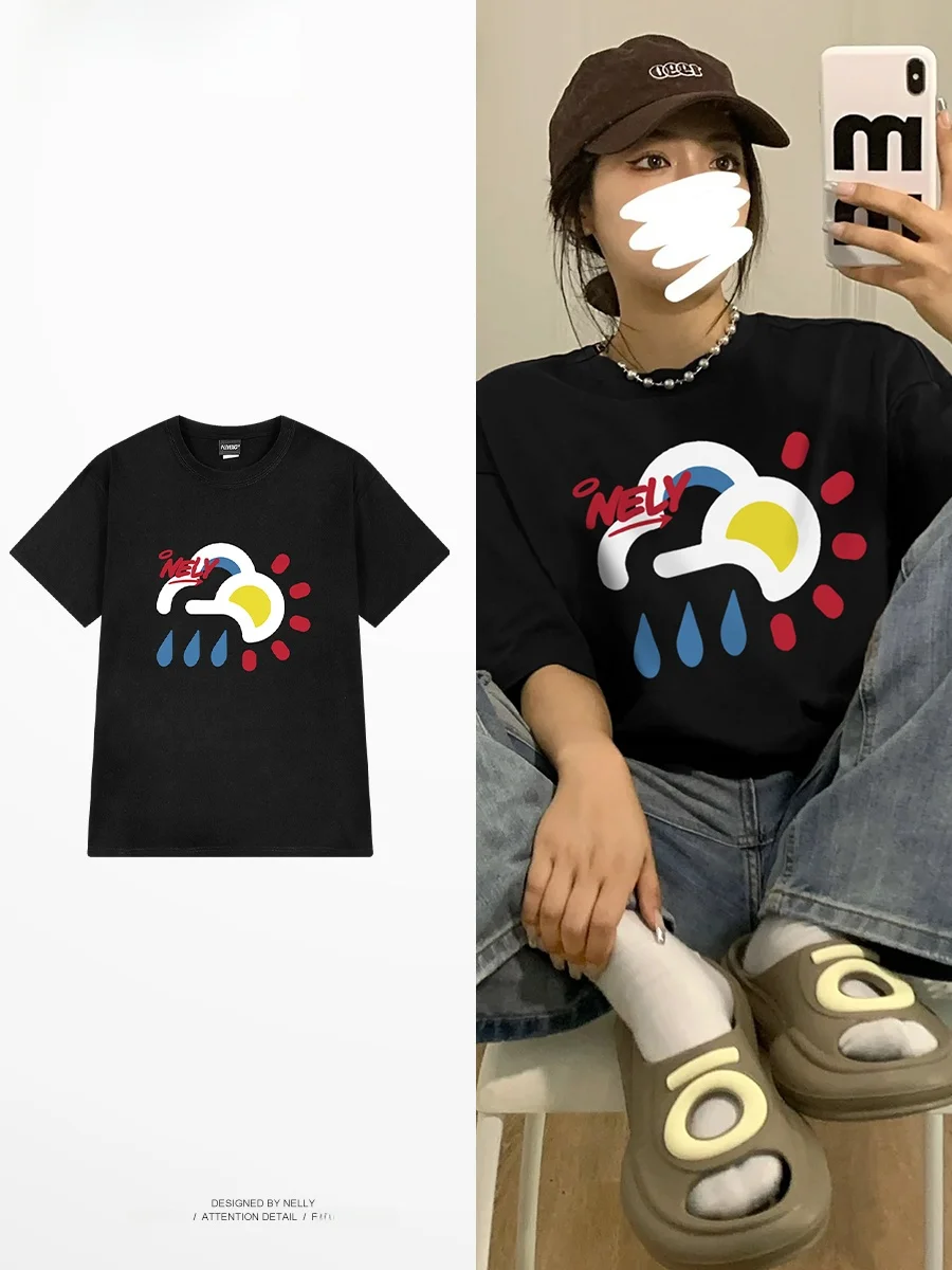 コミックぜにょん：国潮風のデザインと親肤性を備えたTシャツ