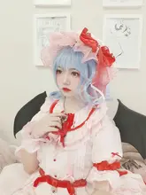コスプレ用ウィッグ【ブルーの梨花巻・東方レミリア】