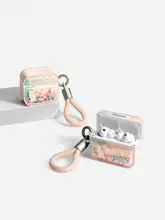 可愛い動物デザインのAirPods用イヤフォンケース【磁気吸着・泡珠風】