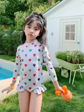 親子用ワンピース水着【長袖・ジッパー付き・女の子用・おしゃれ】（セットアップ対応）