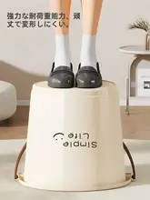 家庭用プラスチック洗面器【持ち手付き・大容量・円形デザイン】