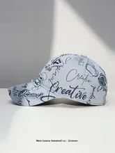 春夏用 高級刺繍入りグラフィックキャップ【ユニセックス・ダックビルデザイン】