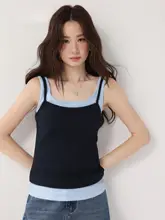 大きいサイズのフリル付きキャミソール【春夏向け・重ね着にも最適・おしゃれなデザイン】（セットアップ対応）