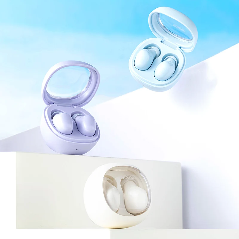 MINISO 小彩豆TWSイヤホン：ノイズキャンセリング機能と長時間使用に適した運動向けモデル