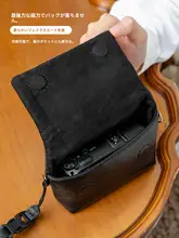 理光GRシリーズカメラ用羊皮収納ケース【真皮製・斜め掛け】