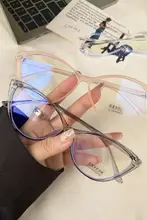 猫目型眼鏡フレーム【ブルーライトカット・レトロ・個性的・女性用】