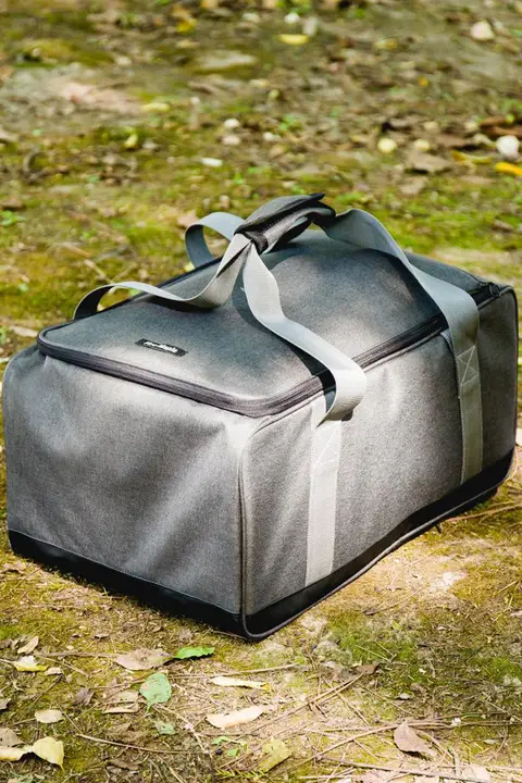 豪華なアウトドアピクニックバッグと防水調理器具【キャンプ用・持ち運びに便利・ティーセット収納】（セットアップ対応）