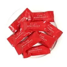 紅色アルミホイルのキャラメル包装袋【お菓子用・新年・牛轧糖専用】