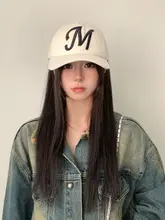 シンプルな個性的デザインのキャップ【レトロ・日系スタイル・女性用】