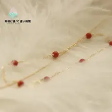天然南紅瑪瑙のブレスレット【調整可能・ミニタイプの留め具】