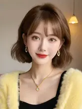 ウィッグ 女性 ショート 巻き毛 フルリアルヘアウィッグセット