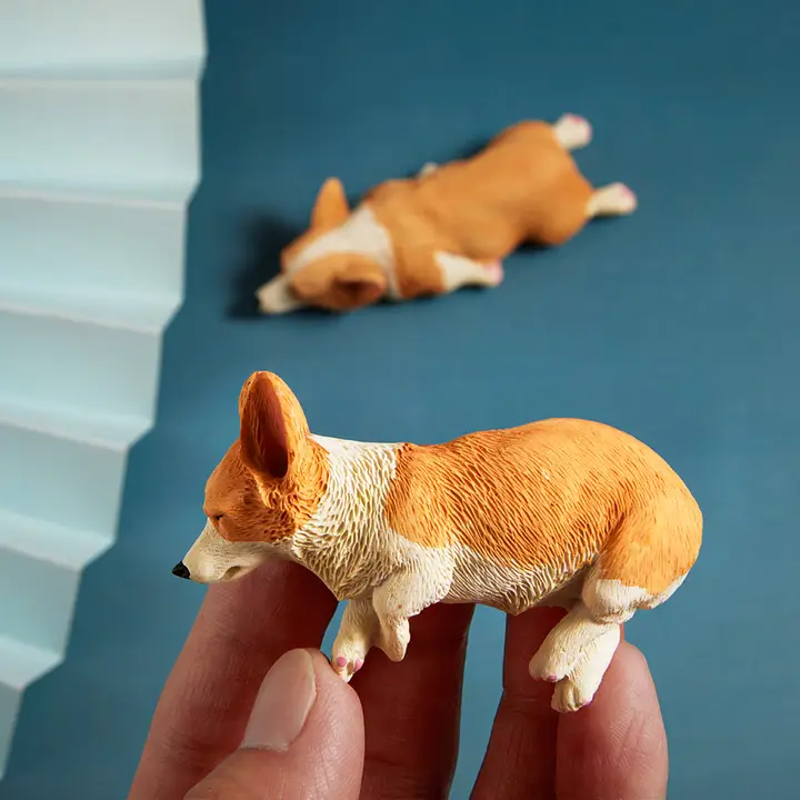 かわいいコーギーの冷蔵庫用マグネットデコレーション【クリエイティブ・ギフト用】