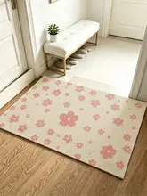 防水滑り止め玄関マット【カット可能・小花デザイン】