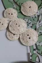花柄模様の再生素材ボタン【イギリス製・フタ付き・直径18mm・直径23mm】