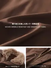 毛皮付きダウンジャケット【冬用・フィット・ホワイトダックダウン】