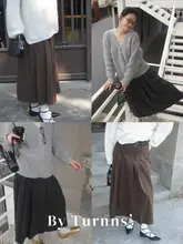 By turnns Aラインプリーツスカート【通勤・レトロ・シルエットを美しく見せる】