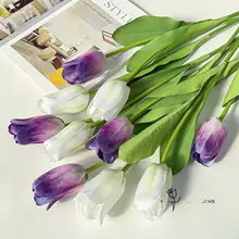 高級感のあるリアルなチューリップの造花ブーケ【インテリア装飾用】