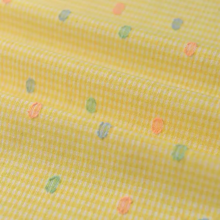 生地 ポリコットン イエロー 水玉 チェック柄 花柄 パッチワーク 秋冬 ワンピース ドール服 テーブルクロス DIY