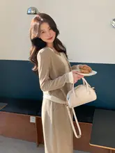 カーディガン風トップスとパンツ【春秋用・スタイル・上質感・セットアップ対応】