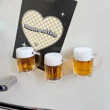おしゃれなビールカップのマグネット【インテリア装飾用・冷蔵庫用】