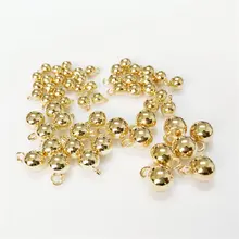 金属製 丸型ボタン【フラットゴールド・シャツ用・多用途】