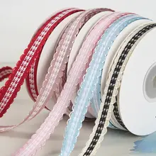 チェック柄リボン【極上の柔らかさ・DIY用・ギフト包装・服飾用】