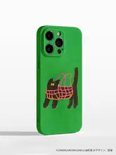 可愛い猫デザインのスマートフォンケース【韓国風・抽象デザイン・iPhone対応】