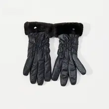 女性用 雲毛のシンプルな五本指手袋【アウトドア・保温アクセサリー】