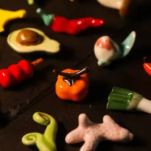 手作り カシス型箸置き【陶器製・茶道用・文房具置き・家庭用】