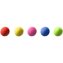 ゴルフ練習用ボール【子供・ペット用・発泡PU・EVA製・室内用・直径42mm・単色・ラインブルー】