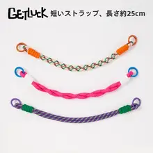 携帯ケース ショート ストラップ ハンドヘルド韓国語バージョン ピンク リストバンド
