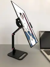 ポータブル15インチディスプレイスタンド【VESA対応・回転昇降式・縦型サブスクリーン】