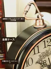 アンティーク風デザインの静音デスククロック【家庭用・学生向け・リビング用】