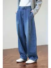 立体裁断ハイウエストシルエットスリムテーパードパンツ【デニム風・コットン製・レディース】（セットアップ対応）