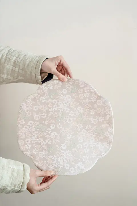 新中式デザインの茶席用テーブルクロス【両面使用・禅を感じるデザイン・茶道用小物】