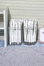 得力 透明ペン立て【シンプルデザイン・文房具収納・オフィスデスク用】