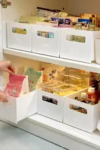 キッチン用調整可能な収納ボックス【下水槽設置・お菓子や小物整理用・省スペース】