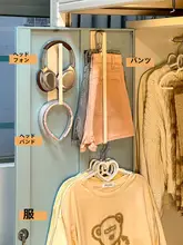 髪飾り収納に便利！マグネット式ヘアバンドホルダー【穴あけ不要・多機能】