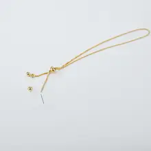 S925純銀製 ビーズ用ブレスレット【調整可能・パールDIYアクセサリー】