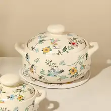 耐熱陶器製 土鍋スープポット【家用・調理用・ストーンポット】