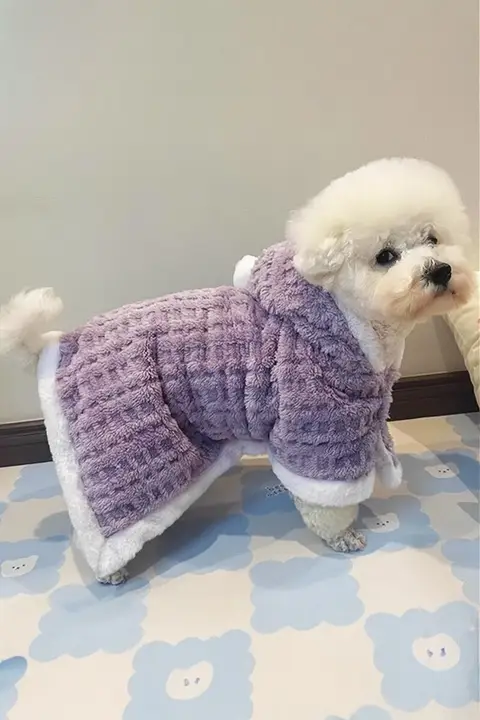 小型犬用暖かい毛布【冬用・ペット用・スリ袖デザイン】