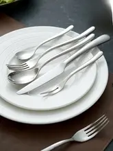 IMhouse ステンレス製 ステーキナイフ＆フォークセット【2点セット・家庭用・西洋食器】