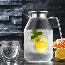 耐熱性大容量ガラス製冷水ポット【防爆・ミルクカップ・冷水用】