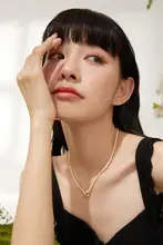 バロック風 ハートデザイン 人工真珠ネックレス【ダブルレイヤー・春夏用・デコルテアクセサリー】