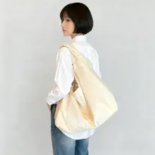MINISO 大容量トートバッグ【シンプルデザイン・通勤・肩掛け・カジュアル】